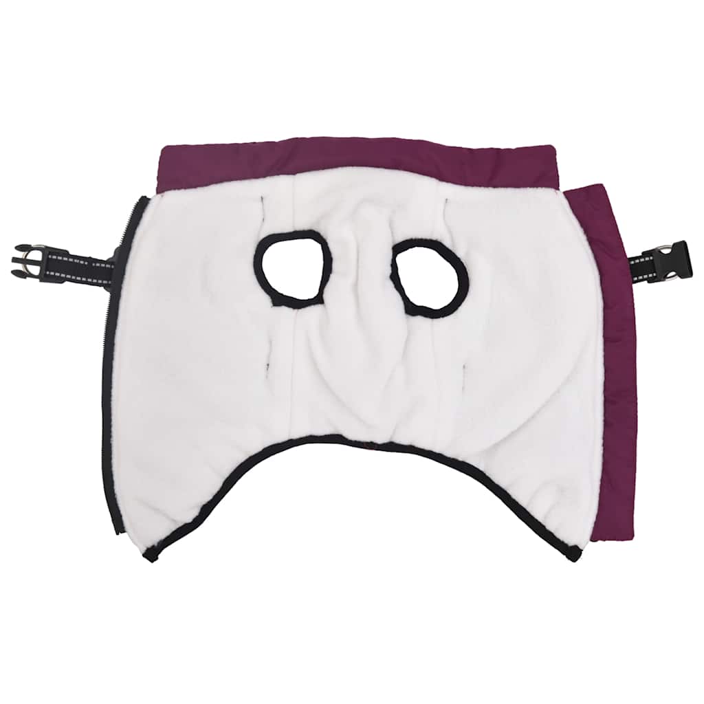 Hundtäcke med sele vattentät lila reflex L40
