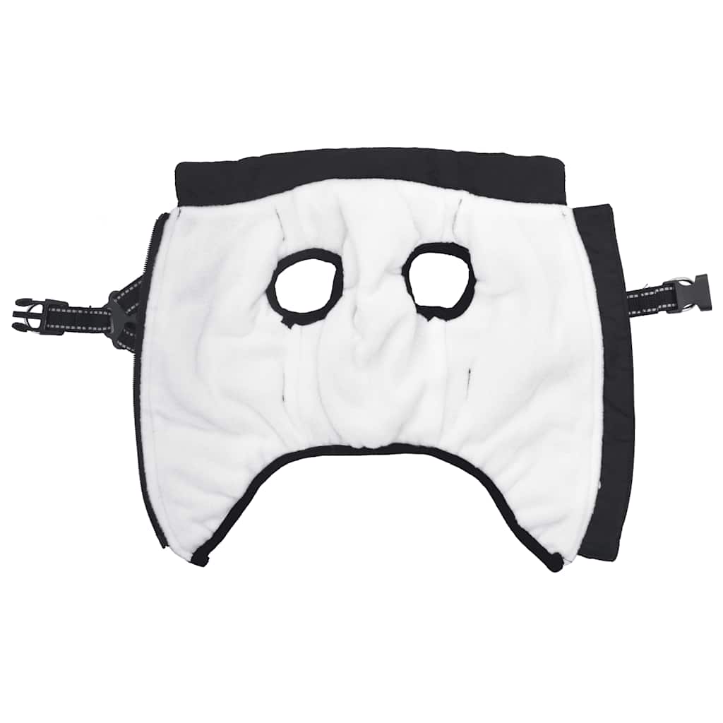 Hundtäcke med sele vattentät reflex svart L28