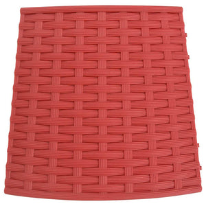 Julgranskrage röd Ø56x23 cm plast