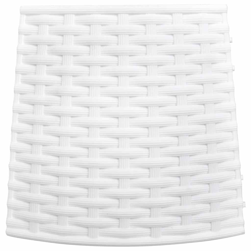 Julgranskrage vit Ø65x23 cm plast