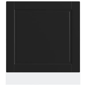 Diskmaskinspanel Porto svart 60x1,5x67 cm konstruerat trä