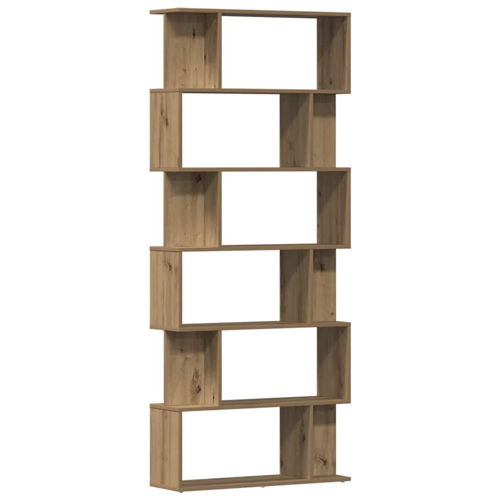 Bokhylla artisan ek 80x24x192 cm konstruerat trä