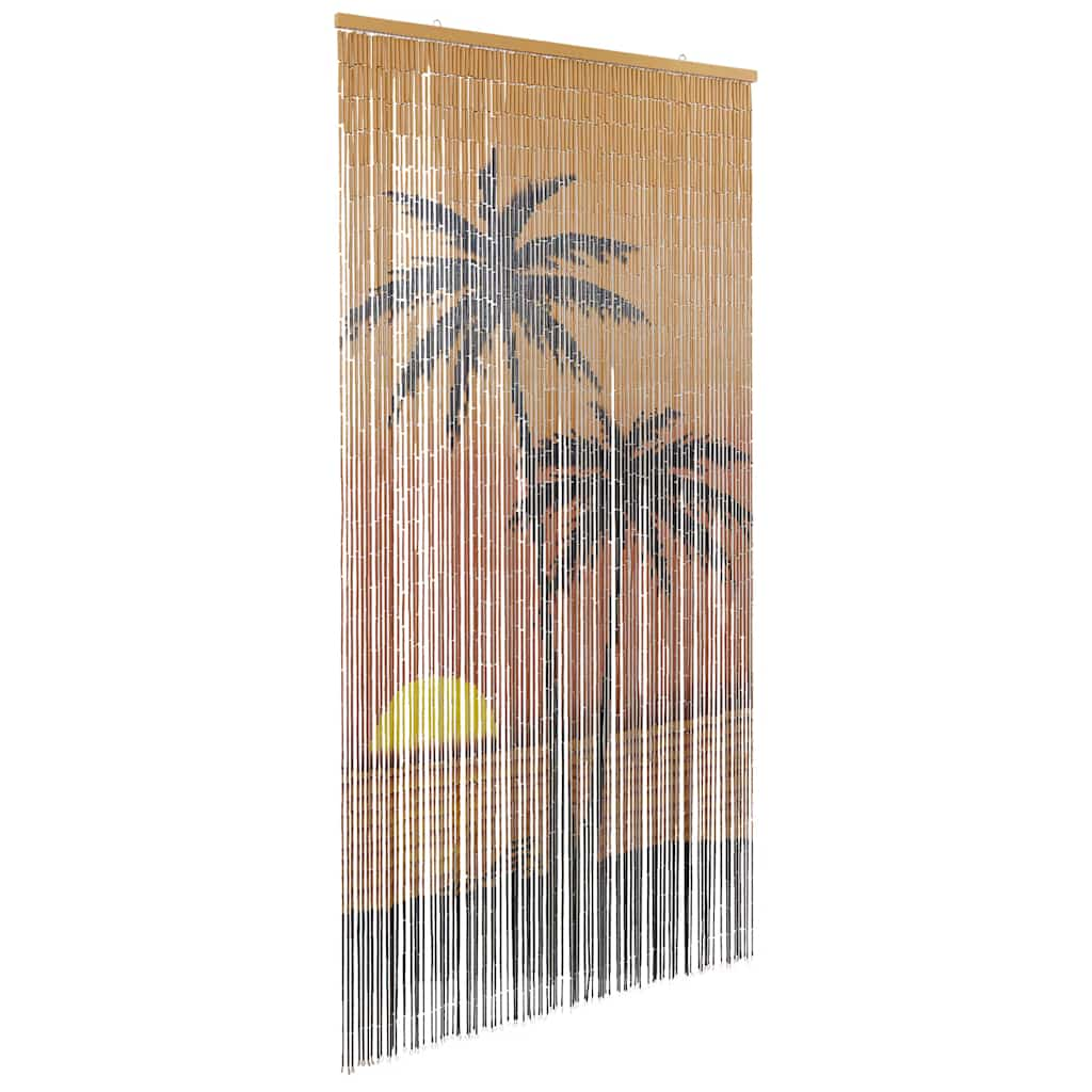 Insektsdörrgardin palmtryck 90x220 cm bambu