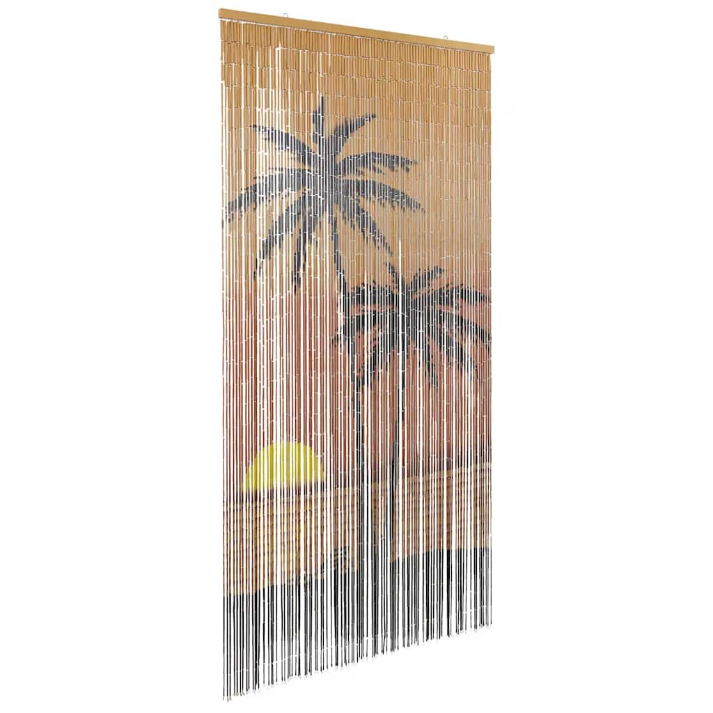 Insektsdörrgardin palmtryck 100x200 cm bambu