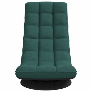 Snurrbar golvstol mörkgrön 70x51x79 cm tyg
