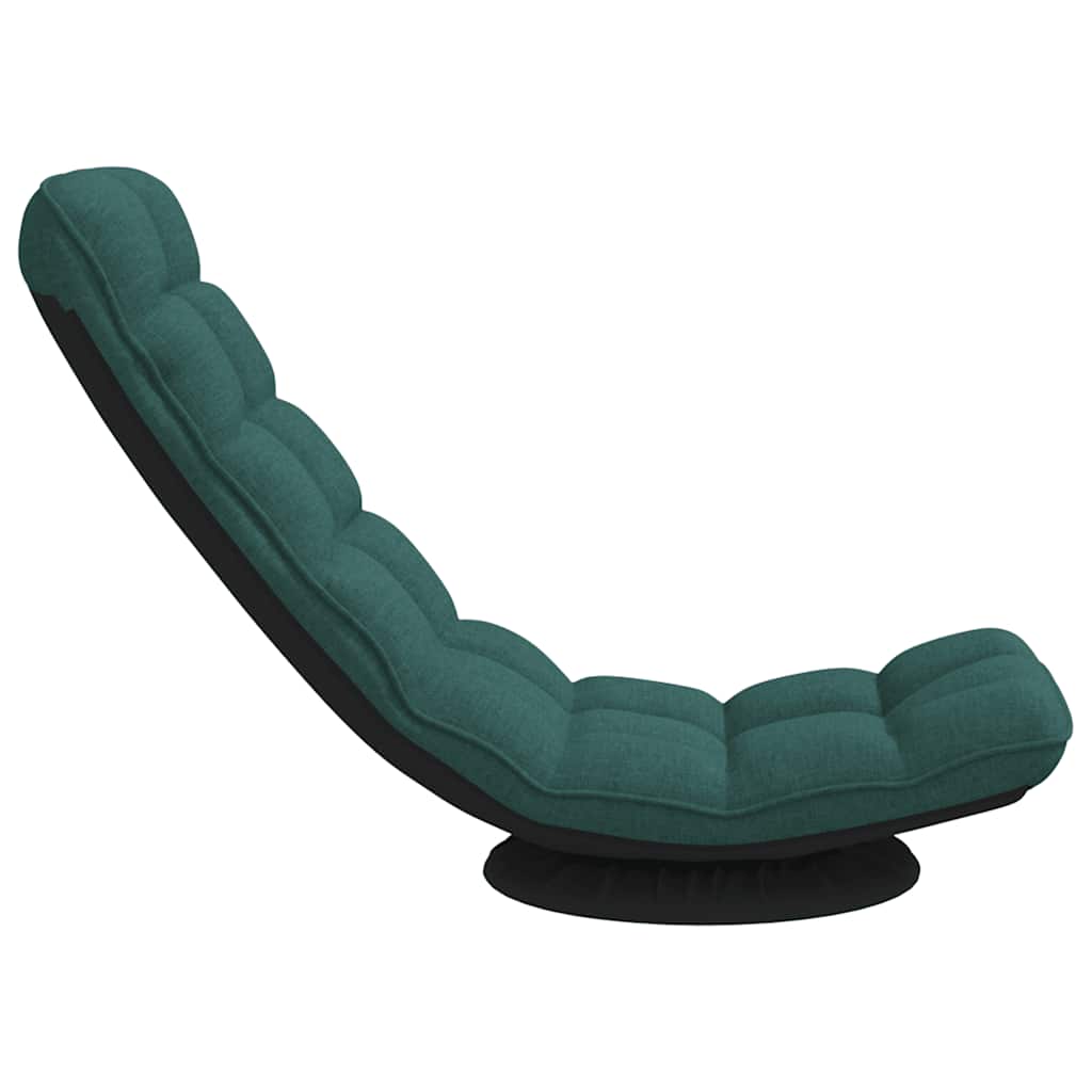 Snurrbar golvstol mörkgrön 70x51x79 cm tyg