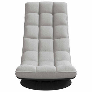 Snurrbar golvstol molngrå 70x51x79 cm tyg