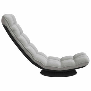 Snurrbar golvstol molngrå 70x51x79 cm tyg