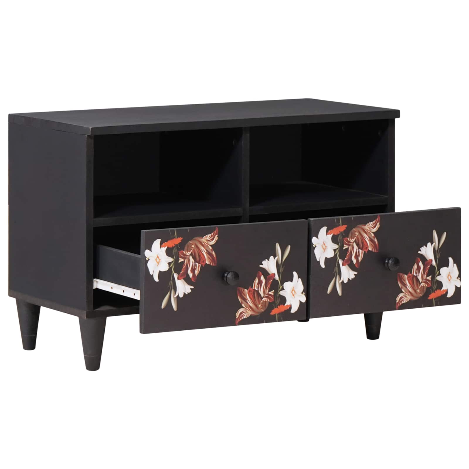 Förvaringsskåp med låda Flerfärgsdesign 70 x 33,5 x 46 cm