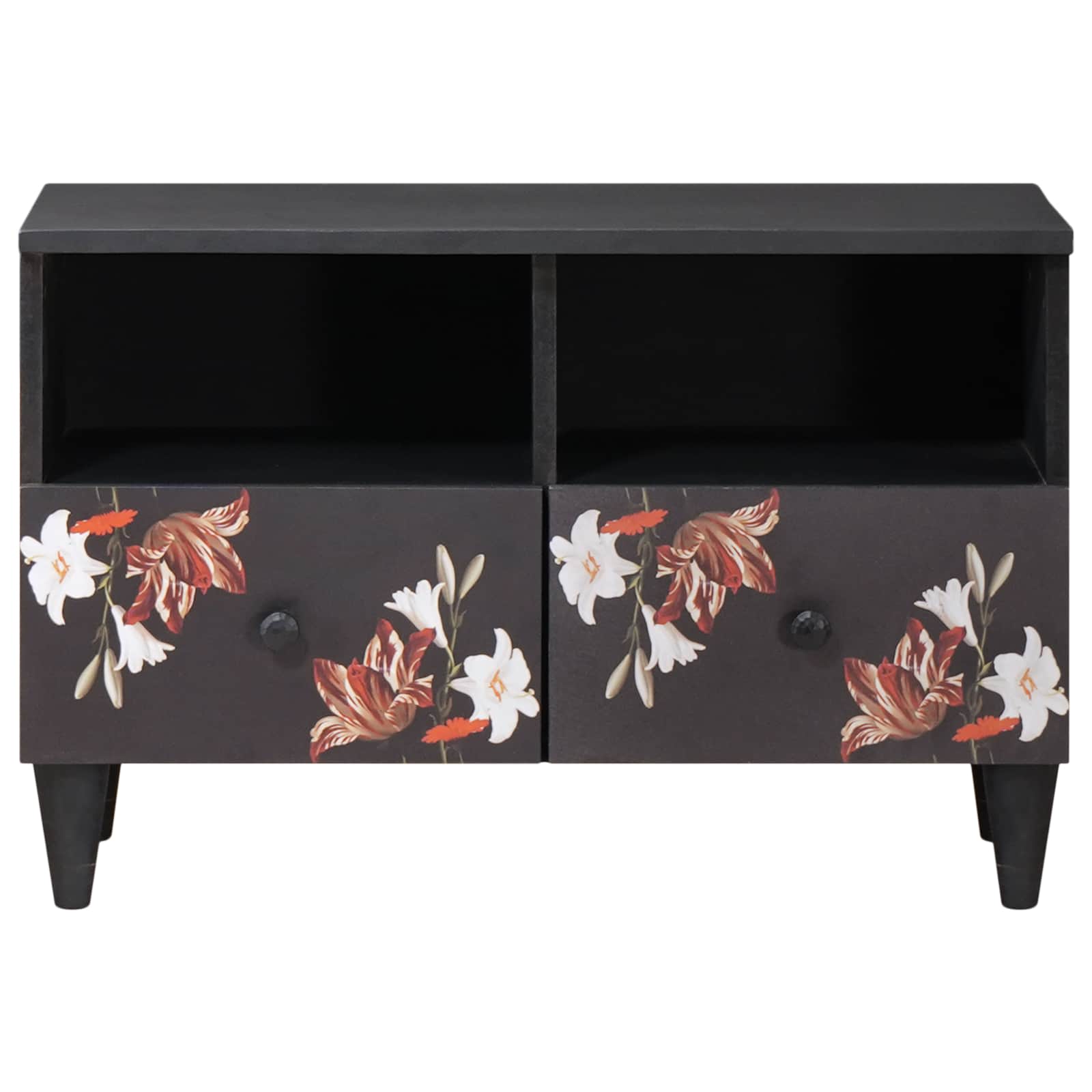 Förvaringsskåp med låda Flerfärgsdesign 70 x 33,5 x 46 cm