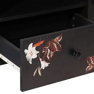 Förvaringsskåp med låda Flerfärgsdesign 105 x 33,5 x 46 cm