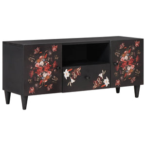 Förvaringsskåp med låda Flerfärgsdesign 105 x 33,5 x 46 cm