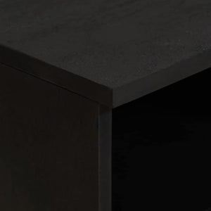 TV-skåp med låda Svart 70 x 33 x 46 cm Massivt mangoträ