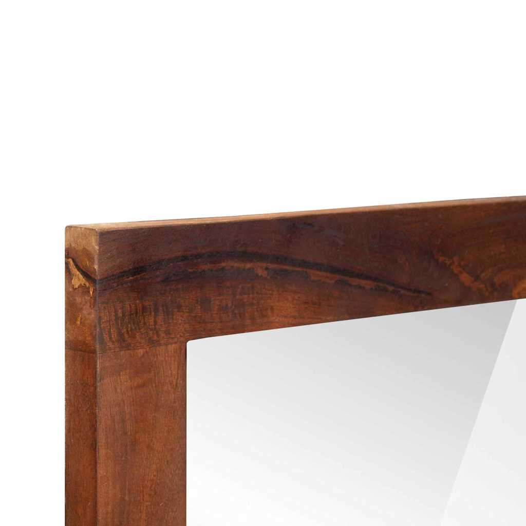 Spegel Brun och Silver 50 x 2,5 x 70 cm Solid Mangoträ och glas