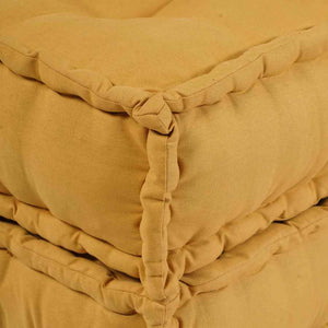 Modulär soffa 2 pcs Gul 140 x 70 x 36 cm tyg