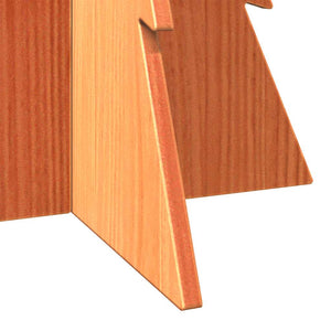 Julgran trä vaxbrun 80 cm massiv furu