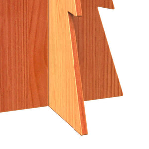 Julgran trä vaxbrun 112 cm massiv furu