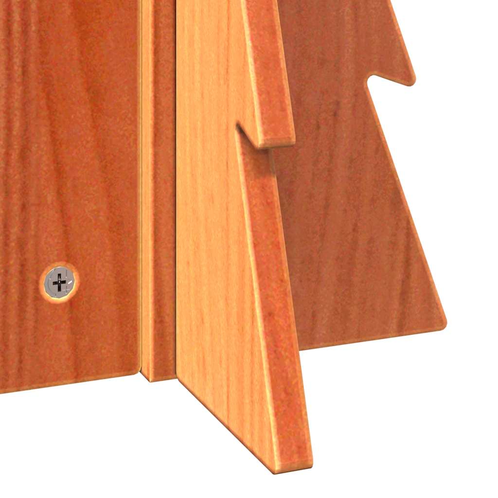 Julgran trä vaxbrun 49 cm massiv furu