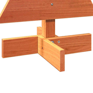 Julgran trä vaxbrun 60 cm massiv furu