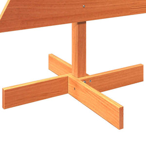 Julgran trä vaxbrun 120 cm massiv furu