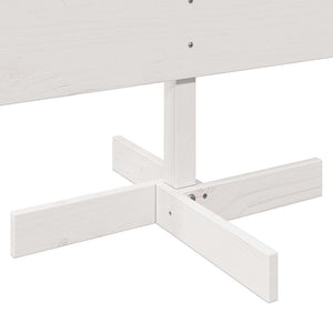 Julgran trä vit 150 cm massiv furu