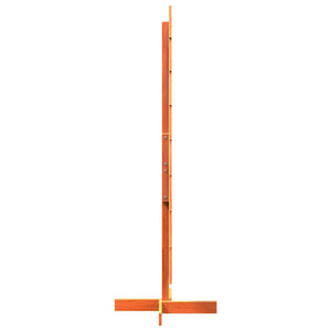 Julgran trä vaxbrun 150 cm massiv furu