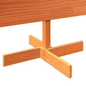 Julgran trä vaxbrun 150 cm massiv furu