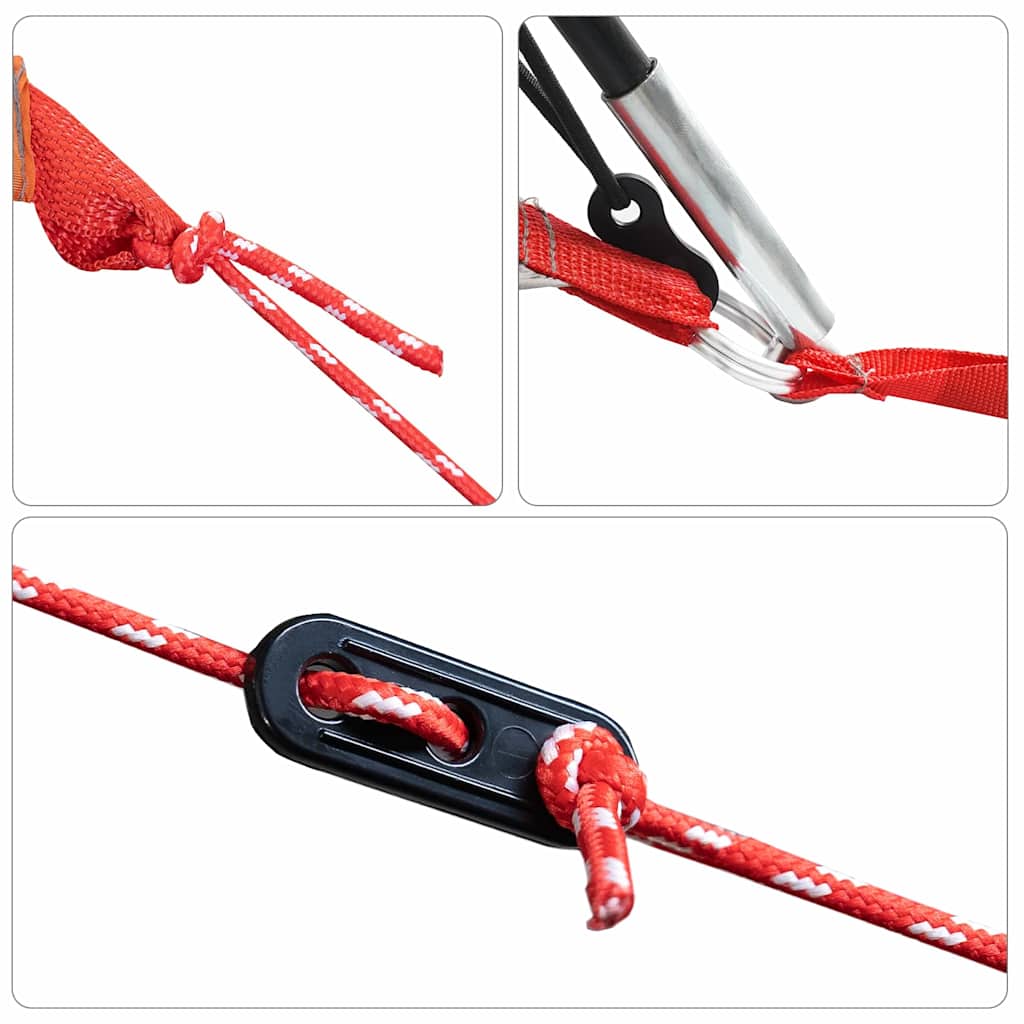 Pooltält med tak Grå 366 x 305 x 231 cm Polyester och Fiberglas