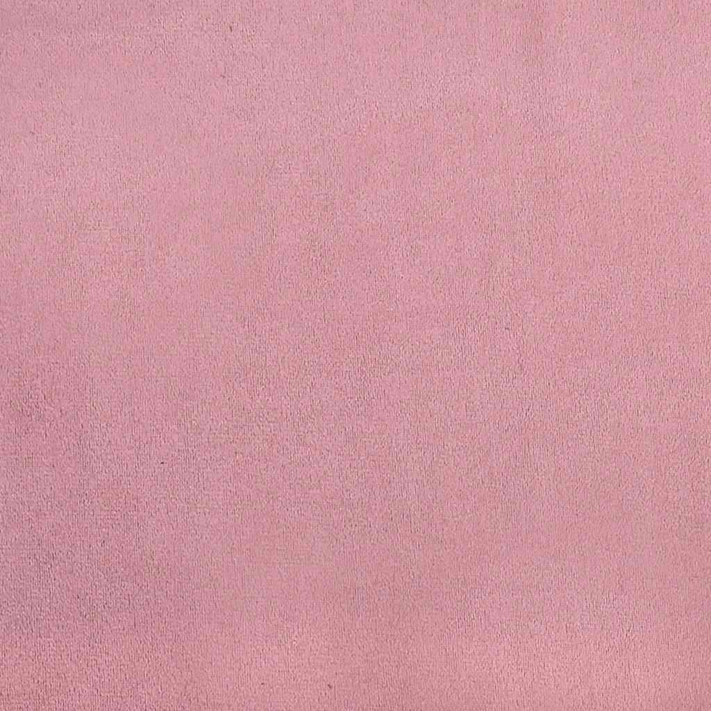 Resårsäng med madrasser rosa 180x210 cm sammet