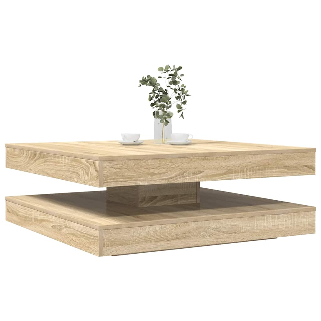 Soffbord 360 grader vridbart sonoma-ek 90x90x34,5 cm