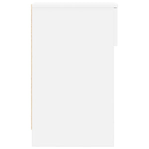 Sängbord med låda vit 20x36x60 cm