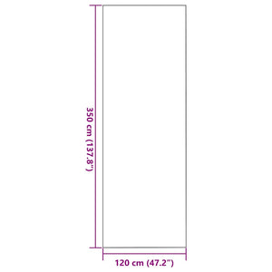 Dörrmatta Övrigt Antracit och svart 120 x 350 cm