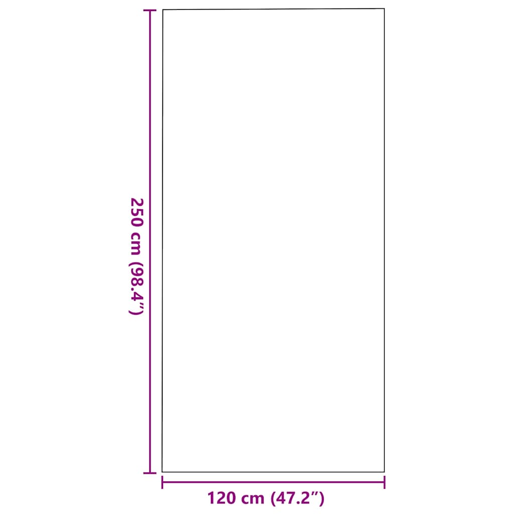 Dörrmatta Röd och Svart 120 x 250 cm Polypropylen och vinyl