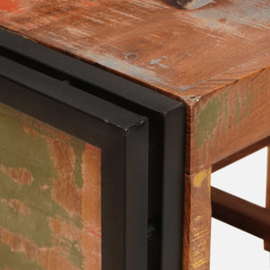 Vinställ Brun 100 x 45 x 33 cm Massivt återvunnet trä