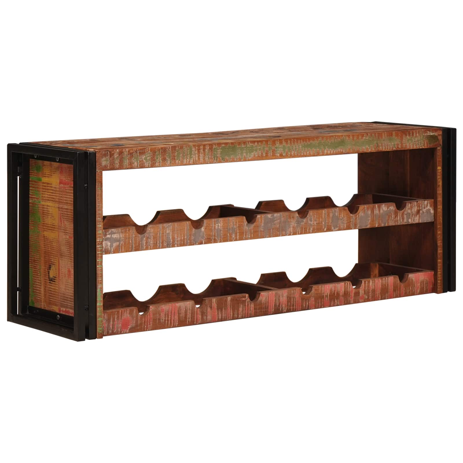 Vinställ Brun 100 x 45 x 33 cm Massivt återvunnet trä