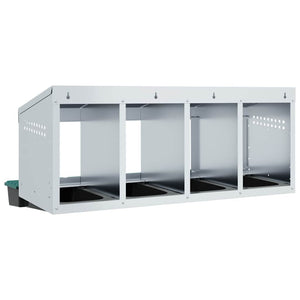 Hönsholk 4 fack Väggmonterad galvaniserad stål