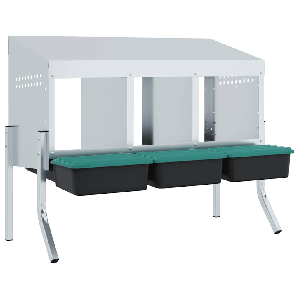 Hönsholk 3 fack med ben galvaniserat stål