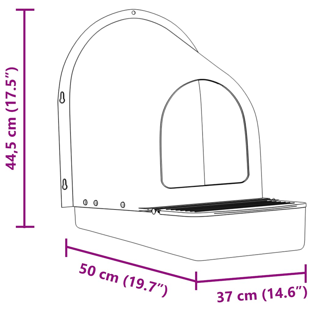 Hönsholkar 4 st väggmonterade mörkgrön plast