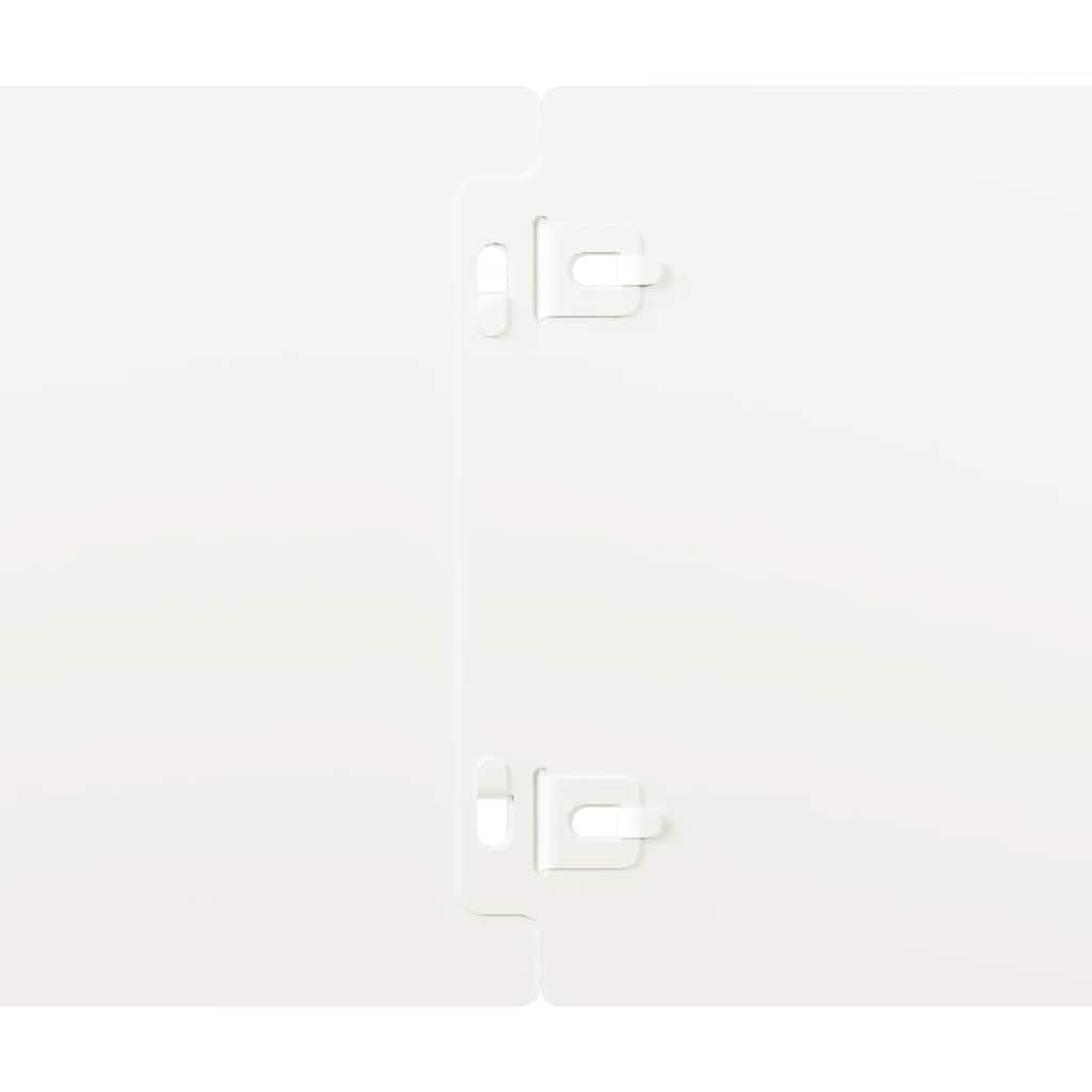 Rabattkanter 10 st vit 15x103 cm kallvalsat stål