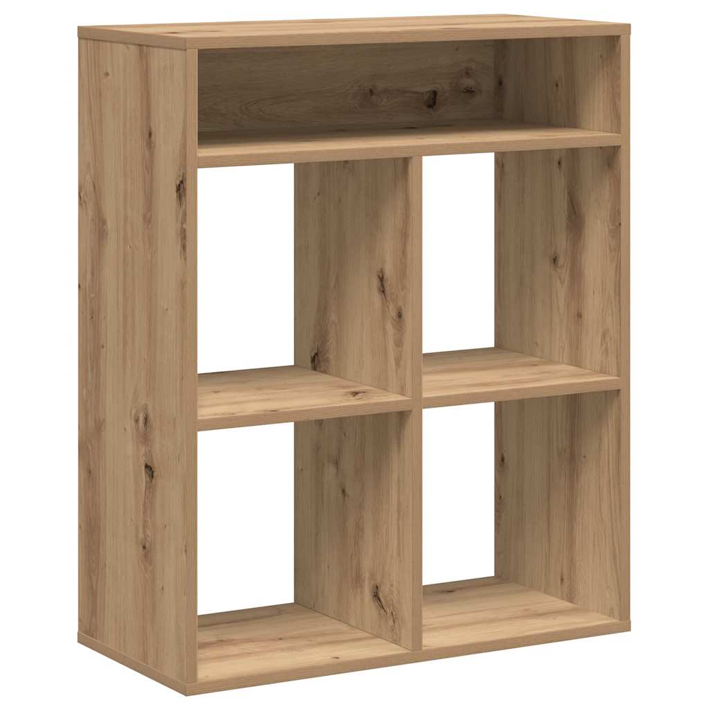 Bokhylla artisan ek 66x31x80 cm konstruerat trä