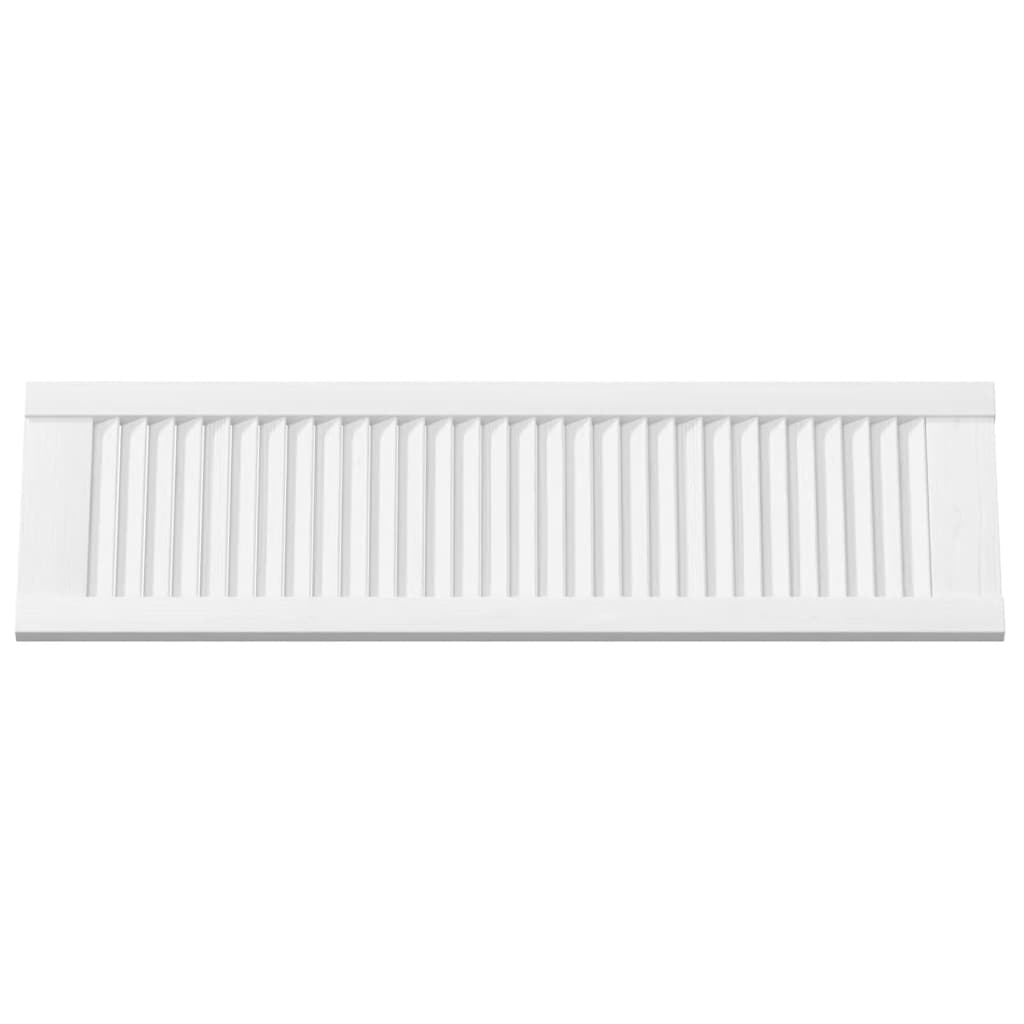 Skåpdörr lamelldesign vit 99x29,5 cm