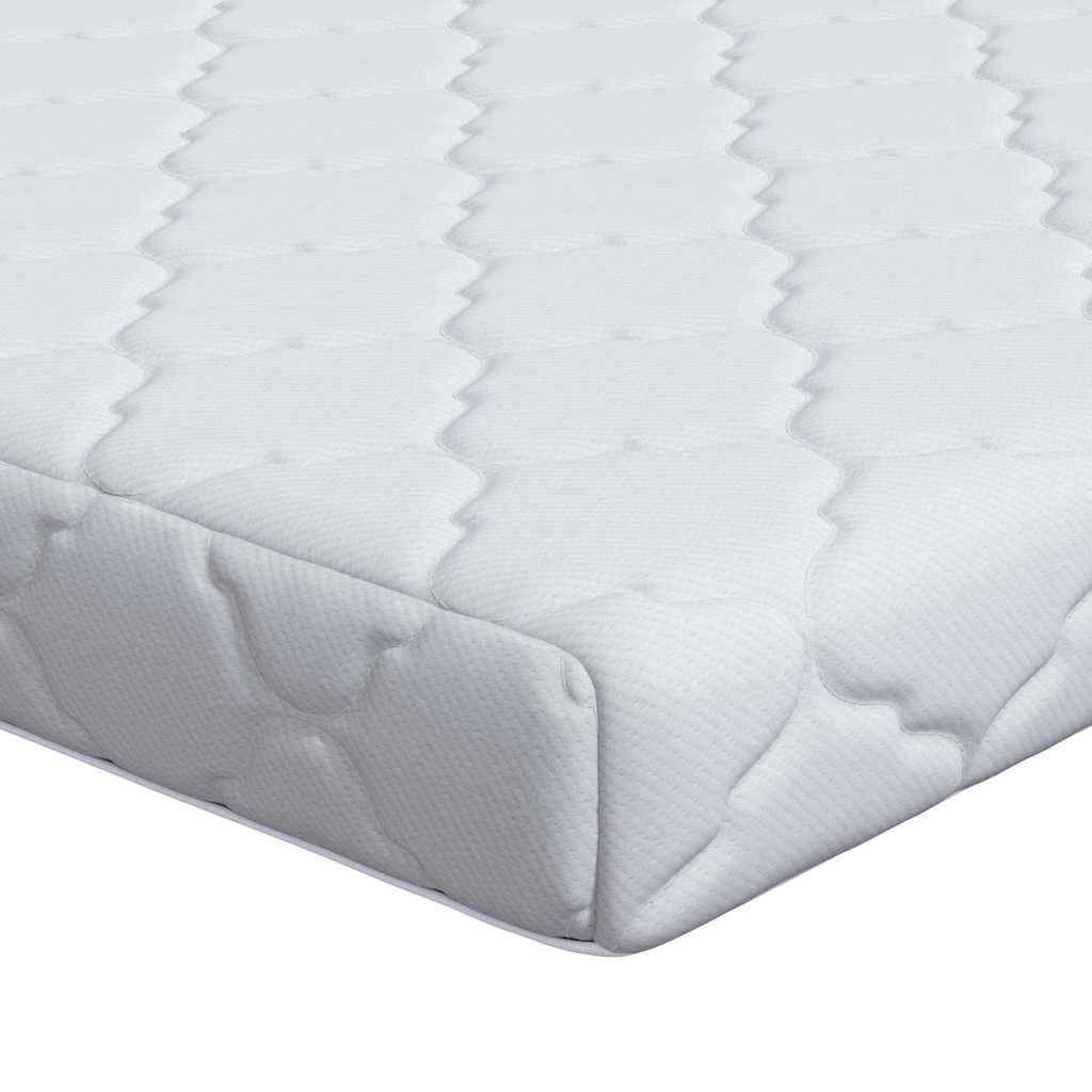 Madrass Vit 80 x 200 cm Jacquardtyg