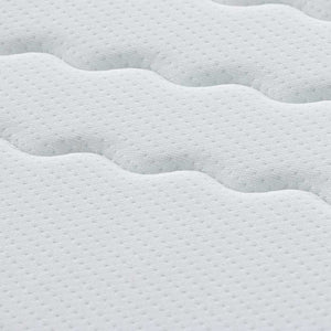 Madrass Vitt och Grått 100 x 200 cm Bonellfjäder
