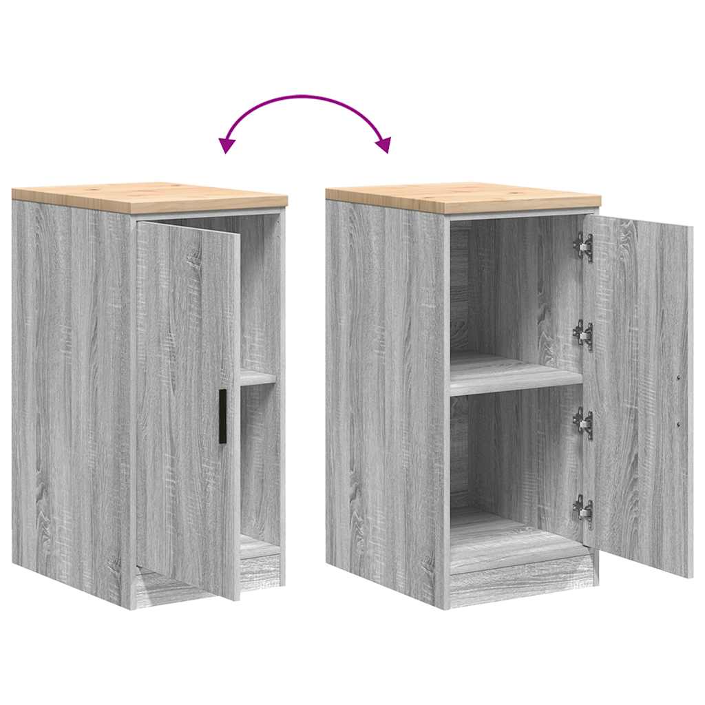 Förvaringsskåp för garage grå sonoma 40x51x85 cm