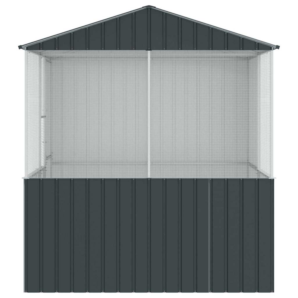 Fågelbur Antracit 215 x 209 x 230 cm Galvaniserat Stål