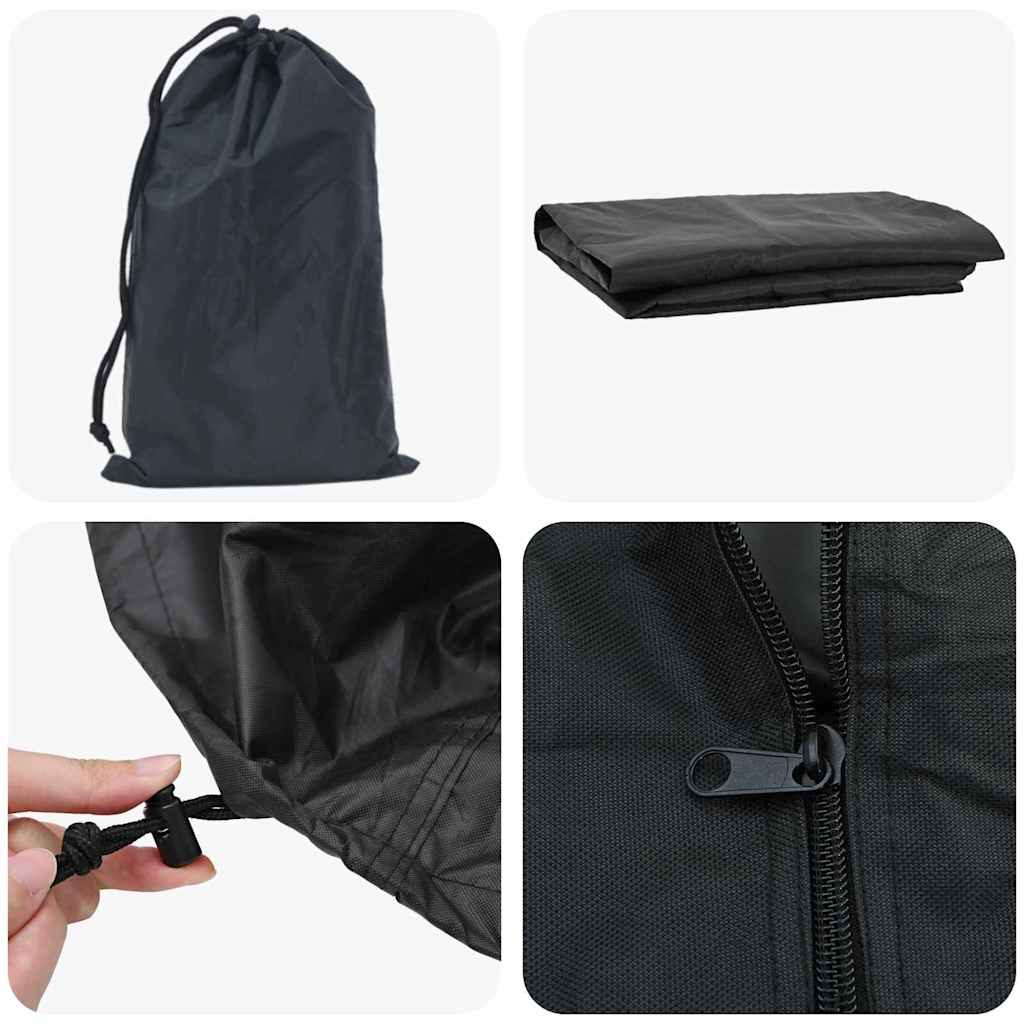 Vedställsskydd Enfärgad Svart 61 x 122 x 106 cm tyg