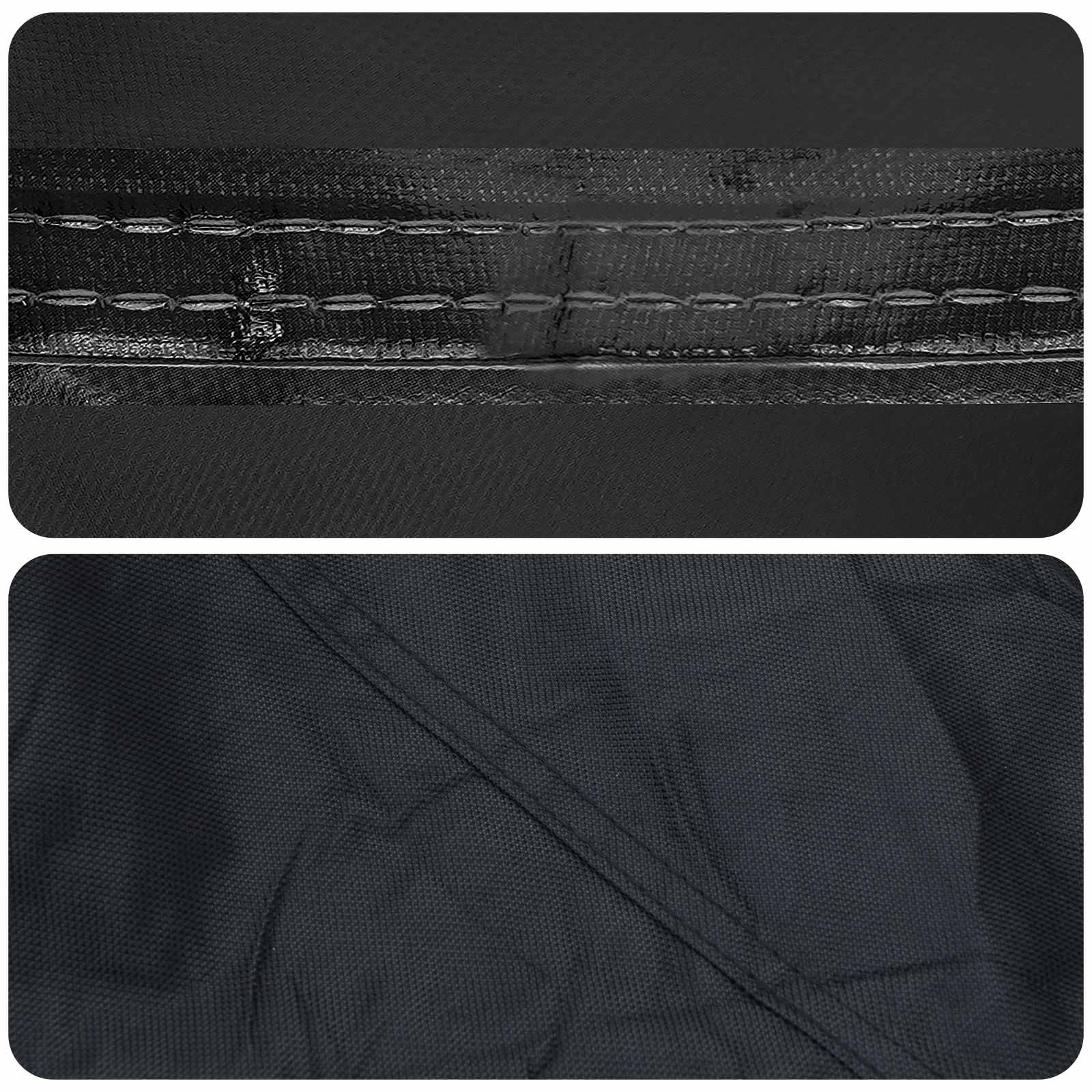 Trädgårdsbänkskydd Svart 165 x 70 x 65 / 94 cm 600D Oxford Tyg