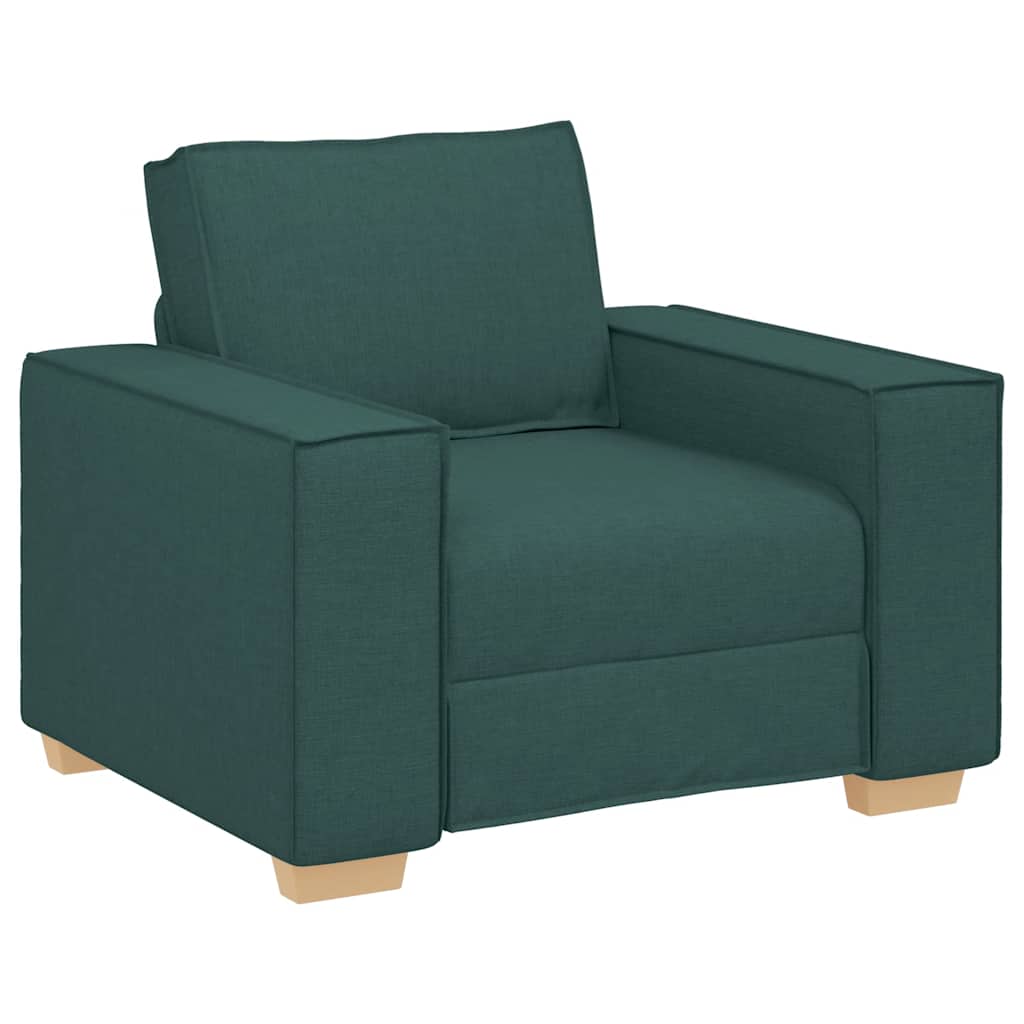 Soffa mörkgrön 100x78x84 cm tyg