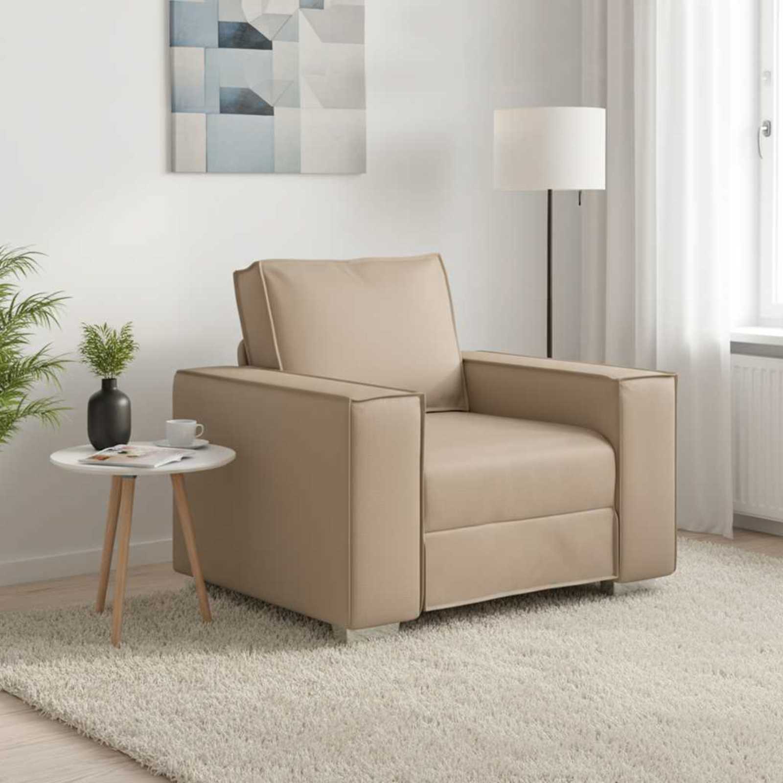 Soffstol Cappuccino 100 cm Konstläder