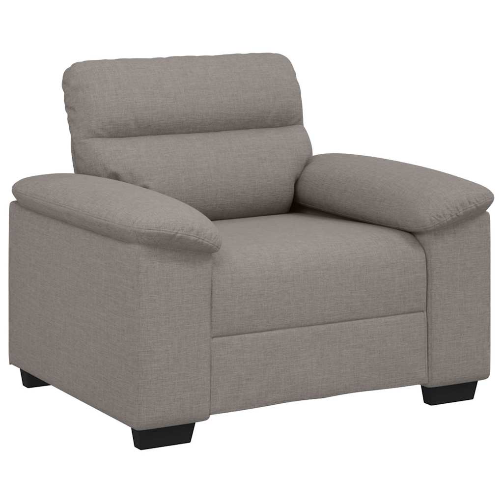 Soffstol taupe 100x81x84 cm tyg